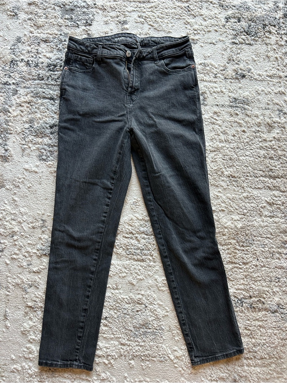 Old Navy Black Straight-Leg Women's Jeans